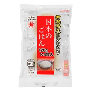 越後製菓　日本のごはん 120g&times;4