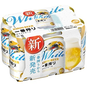 キリン　一番搾り　ホワイト（パック） 350ml&times;6