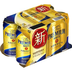 サントリー　ザ・プレミアムモルツ（パック） 350ml&times;6缶