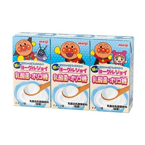 明治　アンパンマンの朝のヨーグルジョイ　乳酸菌・オリゴ糖 125ml&times;3